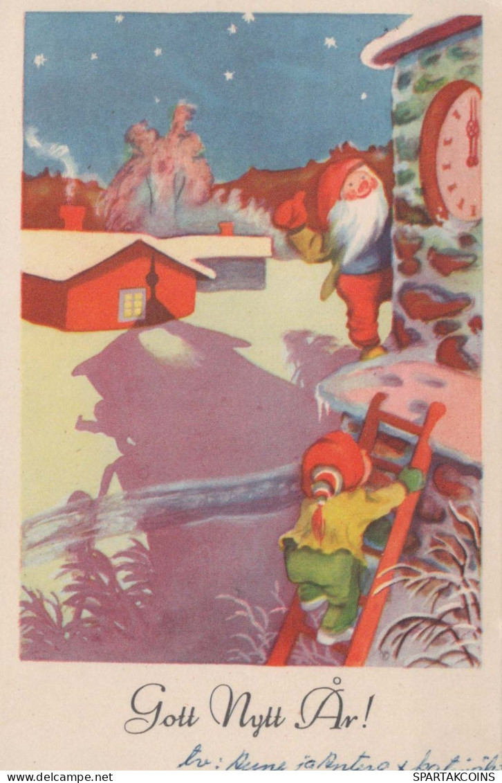 Bonne Année Noël ENFANTS Vintage Carte Postale CPSMPF #PKG517.A - Nieuwjaar