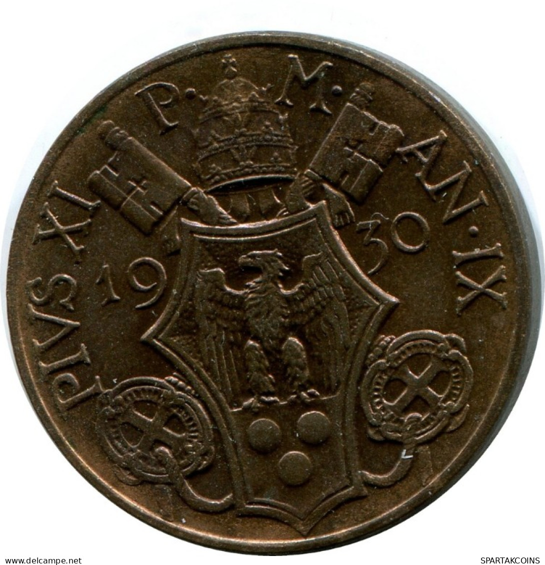 10 CENTESIMI 1930 VATICANO VATICAN Moneda Pius XI (1922-1939) #AH346.16.E.A - Vaticano (Ciudad Del)