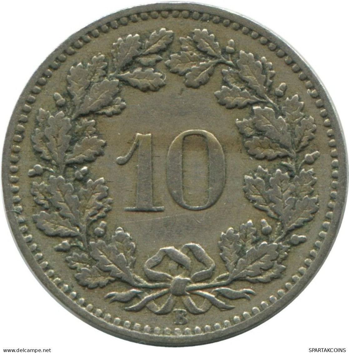 10 RAPPEN 1883 B SUIZA SWITZERLAND Moneda HELVETIA #AD942.2.E.A - Sonstige & Ohne Zuordnung
