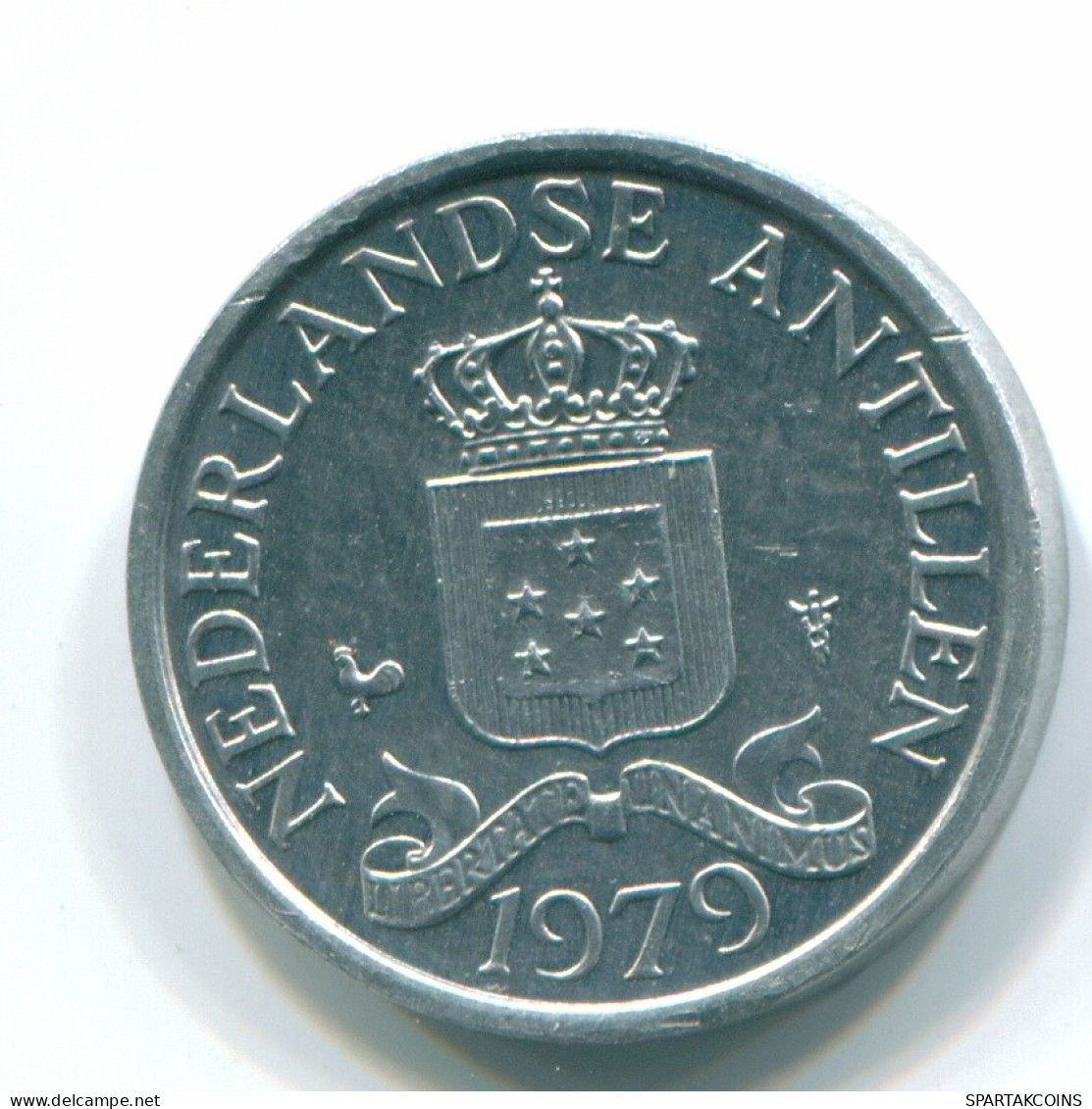 1 CENT 1979 ANTILLES NÉERLANDAISES Aluminium Colonial Pièce #S11161.F.A - Antille Olandesi