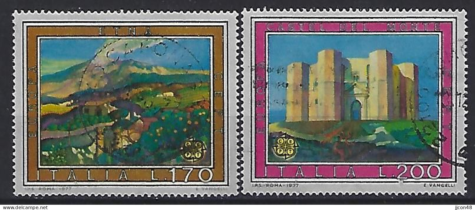 Italy 1977  Landschaften  (o) Mi.1567-1568 - 1971-80: Afgestempeld