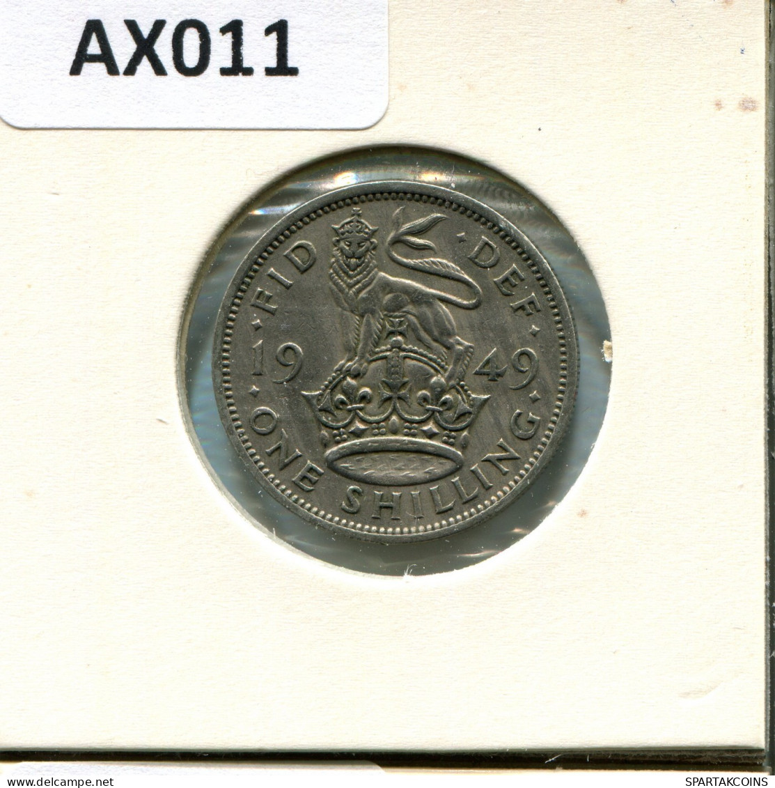 SHILLING 1949 UK GRANDE-BRETAGNE GREAT BRITAIN Pièce #AX011.F.A - I. 1 Shilling