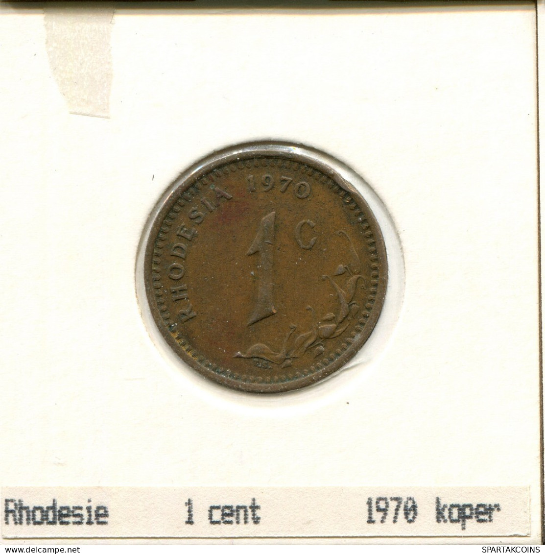 1 CENT 1970 RODESIA RHODESIA Moneda #AS038.E.A - Rhodesien