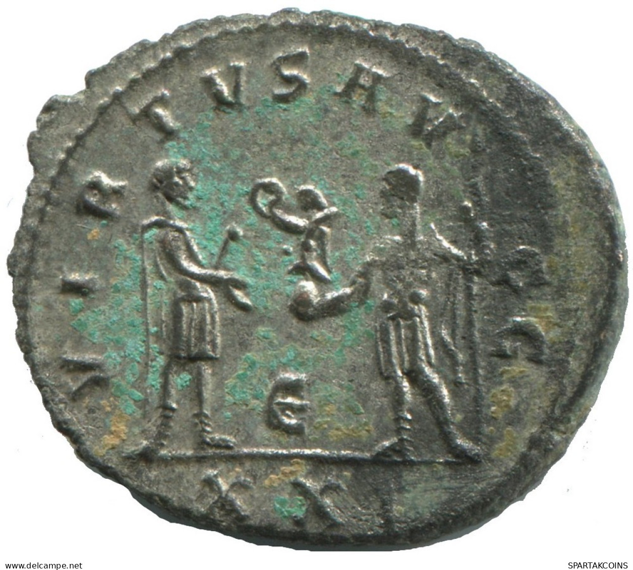 NUMERIAN ANTIOCH E XXI AD283 SILVERED LATE ROMAN COIN 3.7g/23mm #ANT2702.41.U.A - La Crisis Militar (235 / 284)