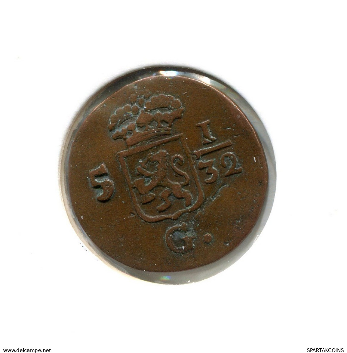 1808 BATAVIA VOC 1/2 DUIT INDES NÉERLANDAIS NETHERLANDS Koloniale Münze #VOC2120.10.F.A - Niederländisch-Indien