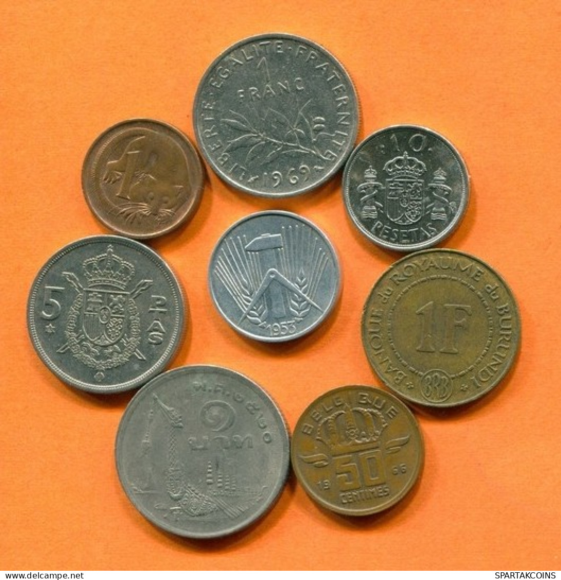 Collection MUNDO Moneda Lote Mixto Diferentes PAÍSES Y REGIONES #L10343.1.E.A - Otros & Sin Clasificación