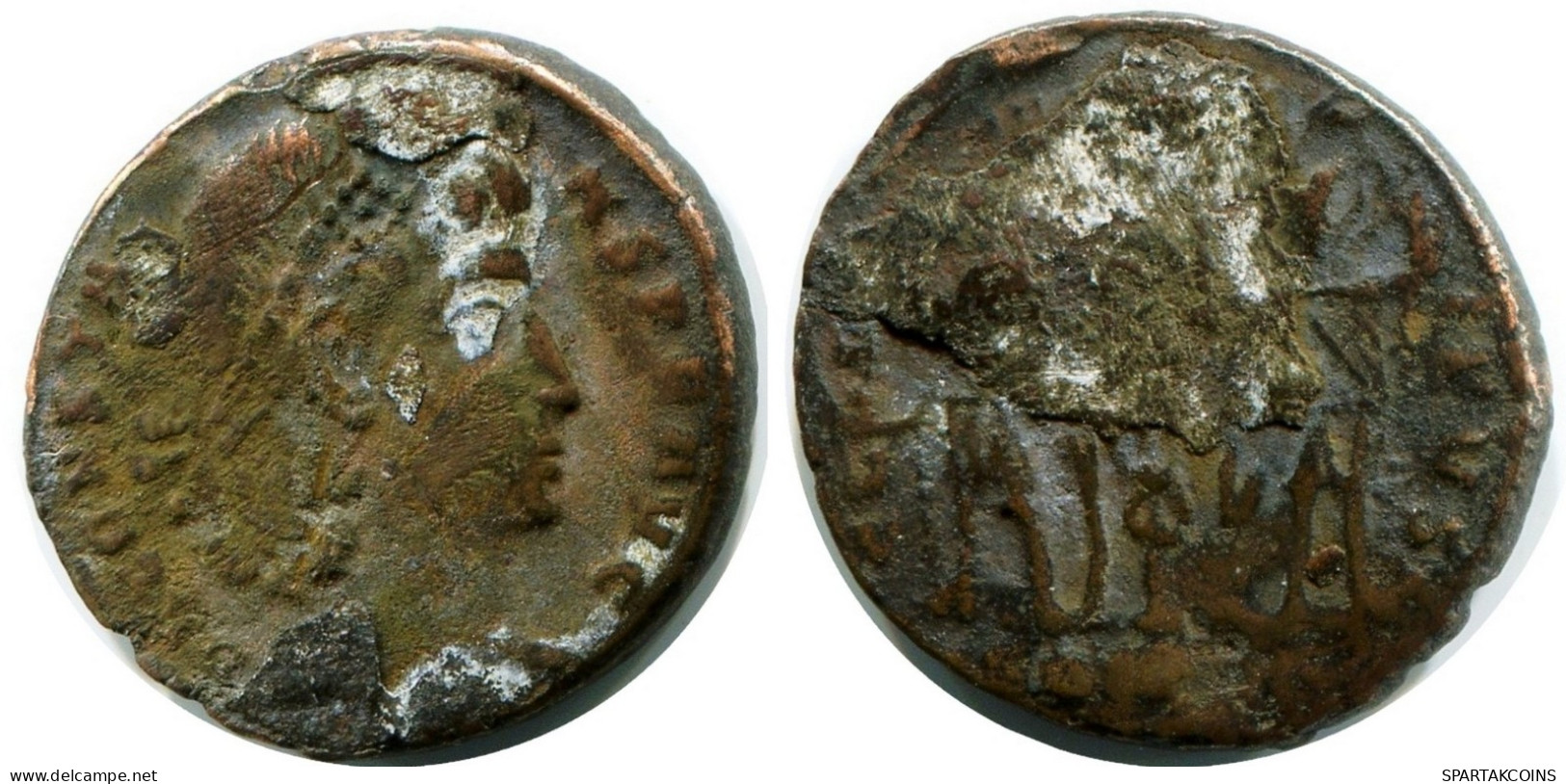 CONSTANS MINTED IN CONSTANTINOPLE FOUND IN IHNASYAH HOARD EGYPT #ANC11933.14.E.A - Der Christlischen Kaiser (307 / 363)