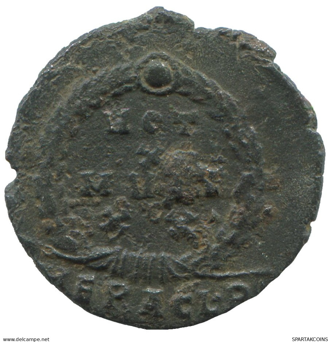 LATE ROMAN IMPERIO Follis Antiguo Auténtico Roman Moneda 2.7g/19mm #SAV1166.9.E.A - The End Of Empire (363 AD To 476 AD)