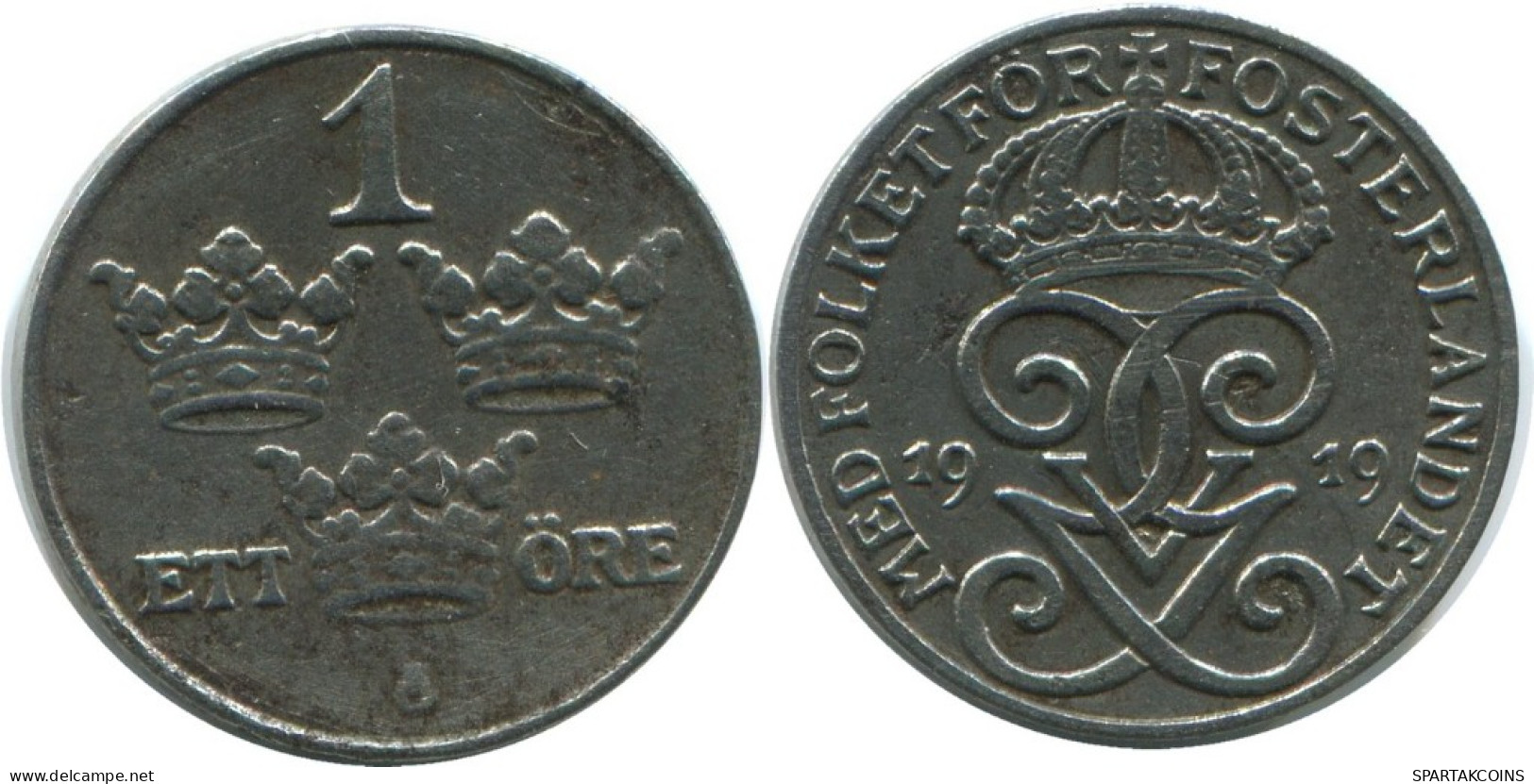 1 ORE 1919 SUECIA SWEDEN Moneda #AD166.2.E.A - Schweden