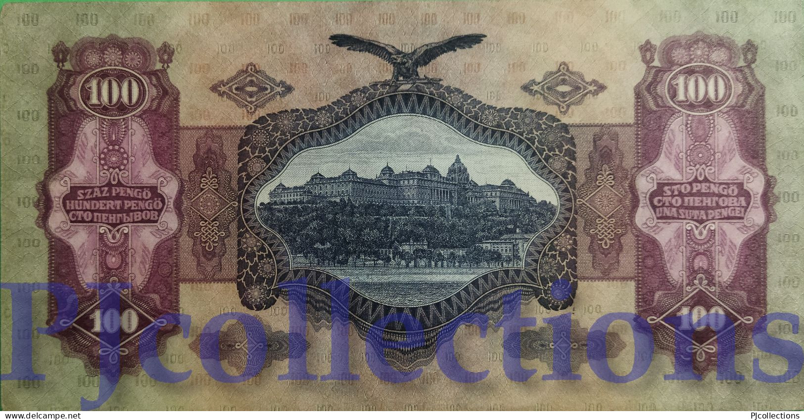 HUNGARY 100 PENGO 1930 PICK 98 AU+ - Hungría