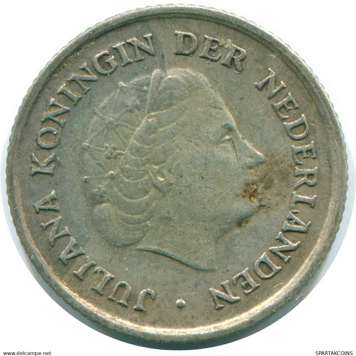 1/10 GULDEN 1960 NIEDERLÄNDISCHE ANTILLEN SILBER Koloniale Münze #NL12284.3.D.A - Nederlandse Antillen