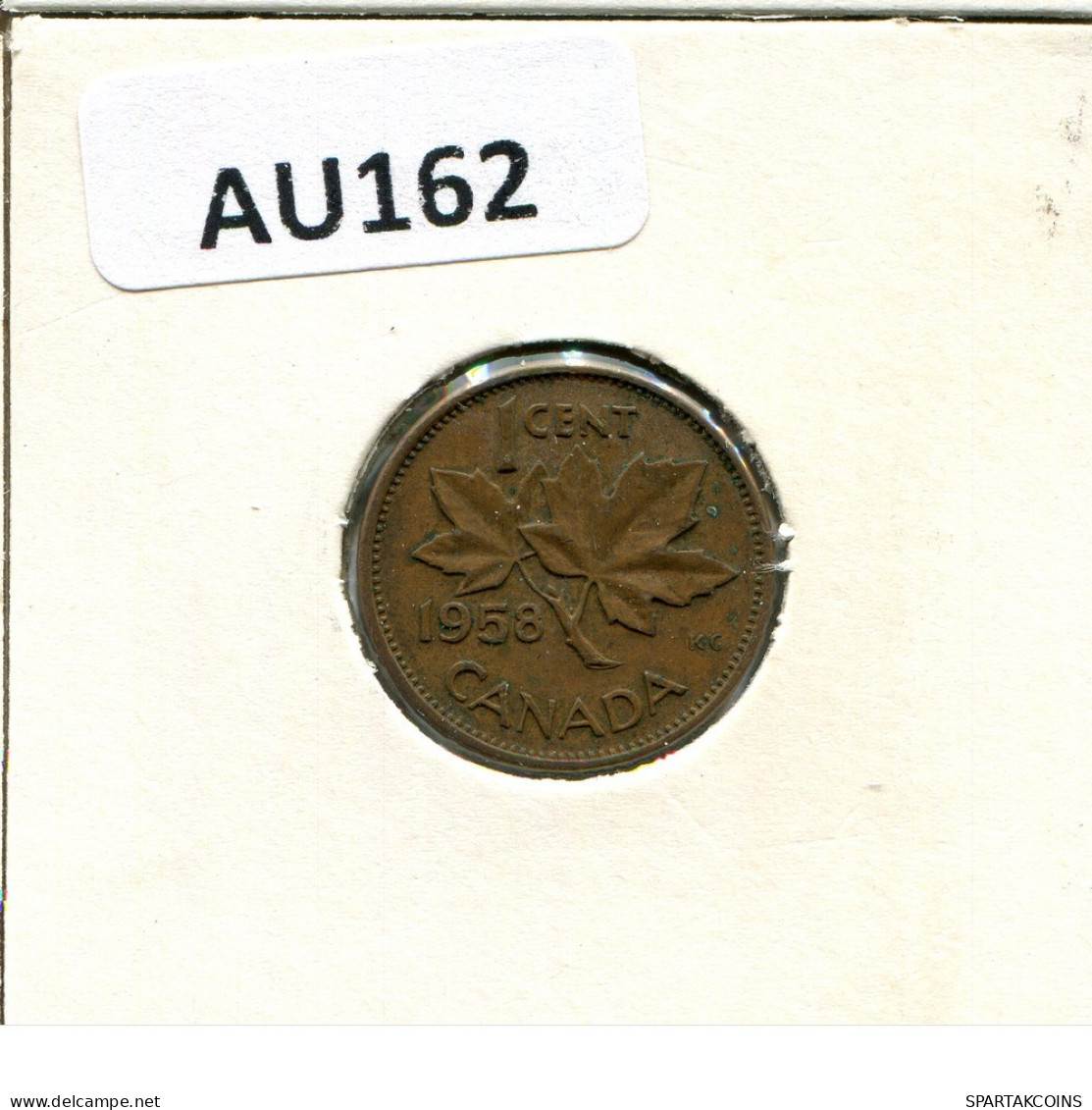 1 CENT 1958 CANADA Coin #AU162.U.A - Canada