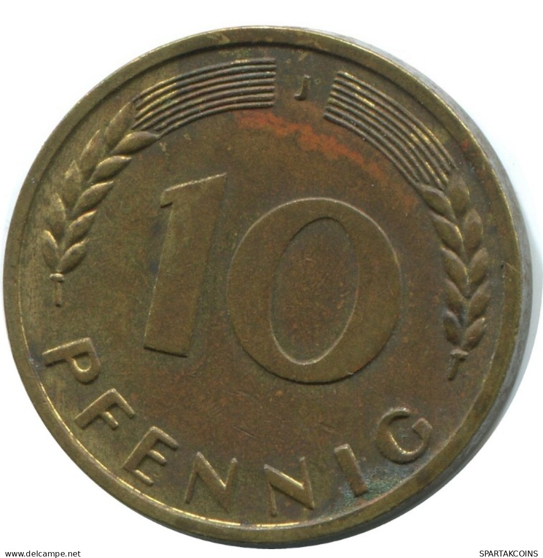 10 PFENNIG 1950 J BRD ALLEMAGNE Pièce GERMANY #AD831.9.F.A - 10 Pfennig