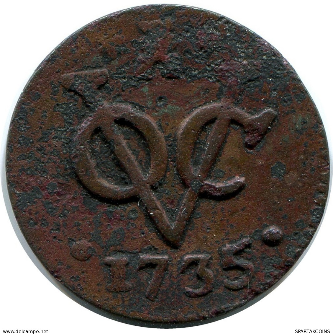 1734 ZEALAND VOC DUIT NEERLANDÉS NETHERLANDS INDIES #VOC1459.11.E.A - Indes Néerlandaises