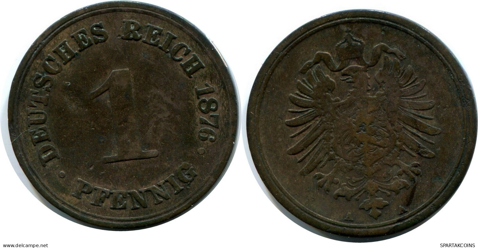 1 PFENNIG 1875 A ALLEMAGNE Pièce GERMANY #AW940.F.A - 1 Pfennig