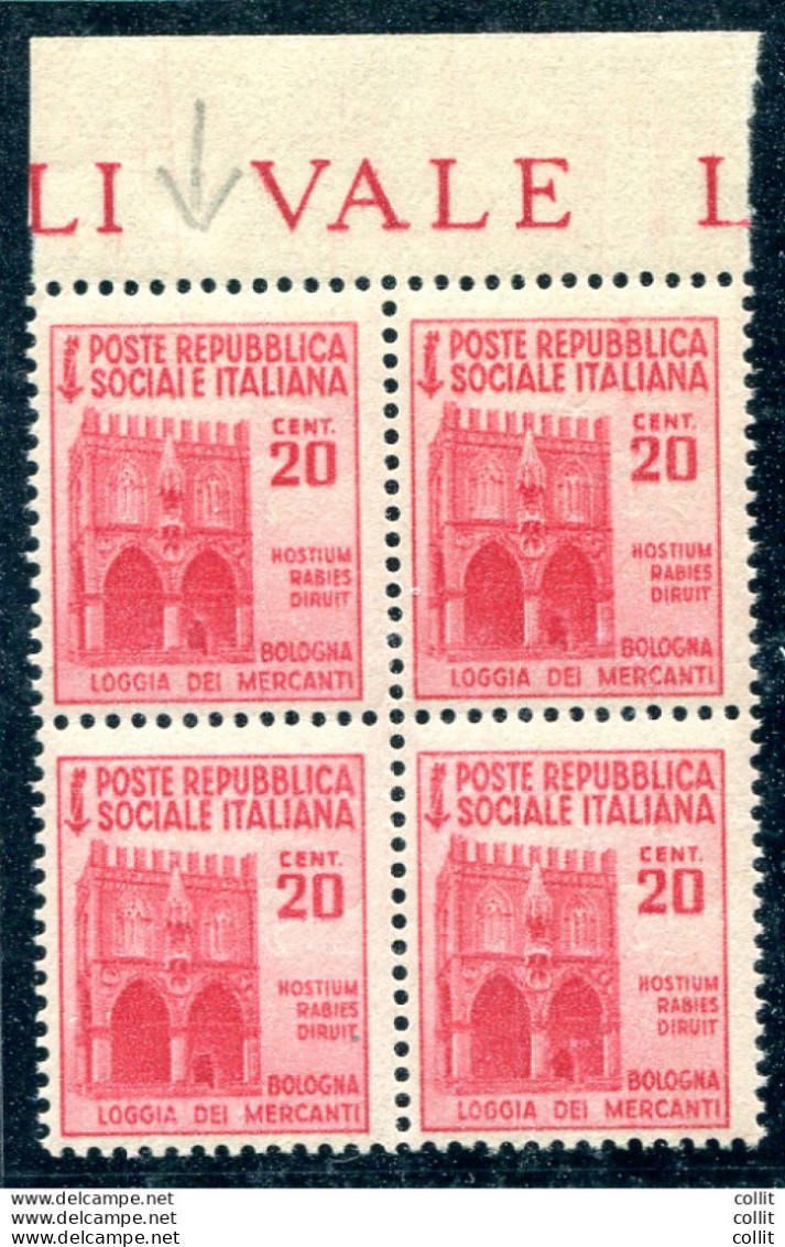 Monumenti Distrutti Cent. 20 Varietà "SOCIAIE" - Mint/hinged