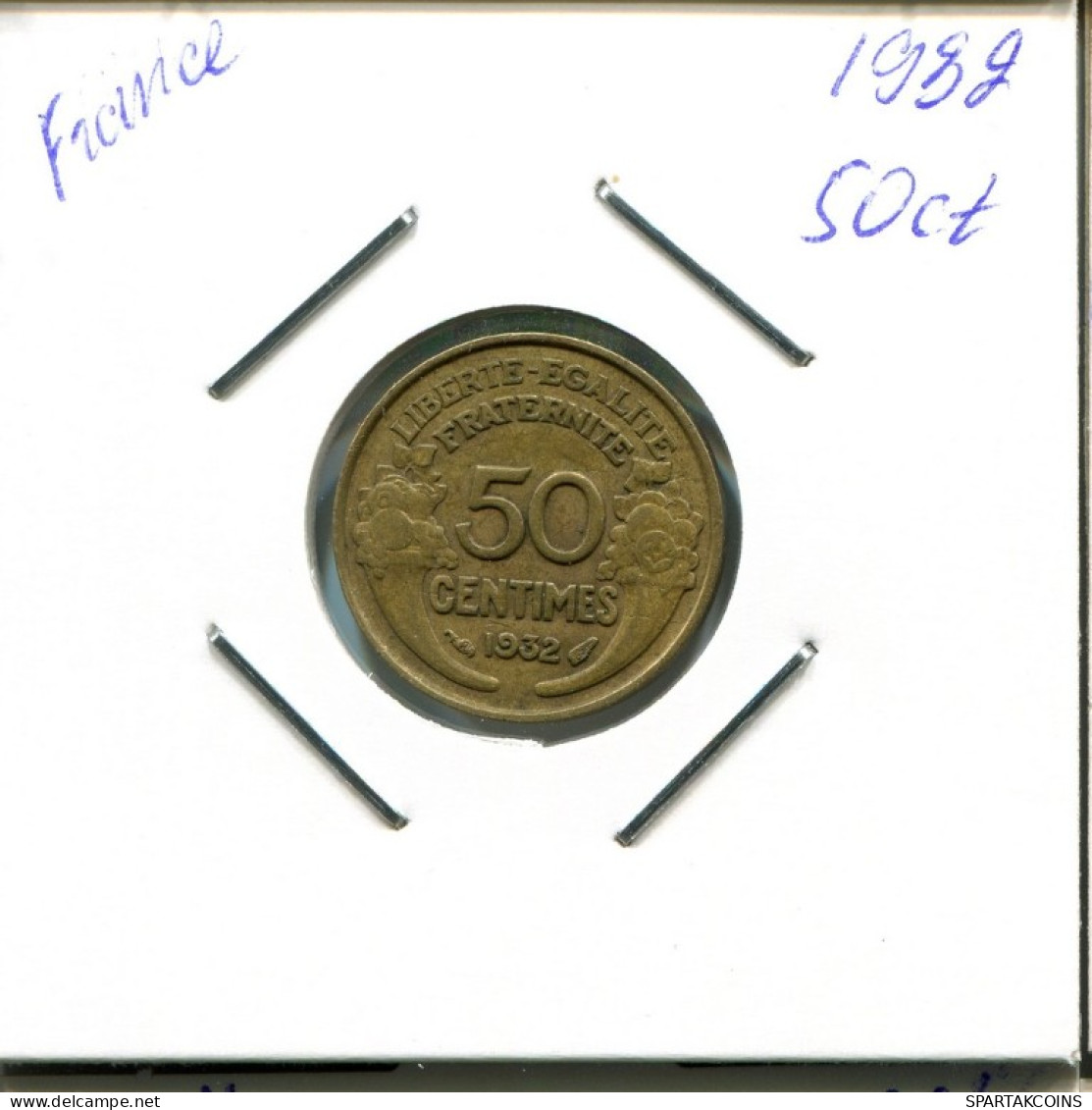 50 FRANCS 1932 FRANCIA FRANCE Moneda #AN784.E.A - 50 Francs (oro)