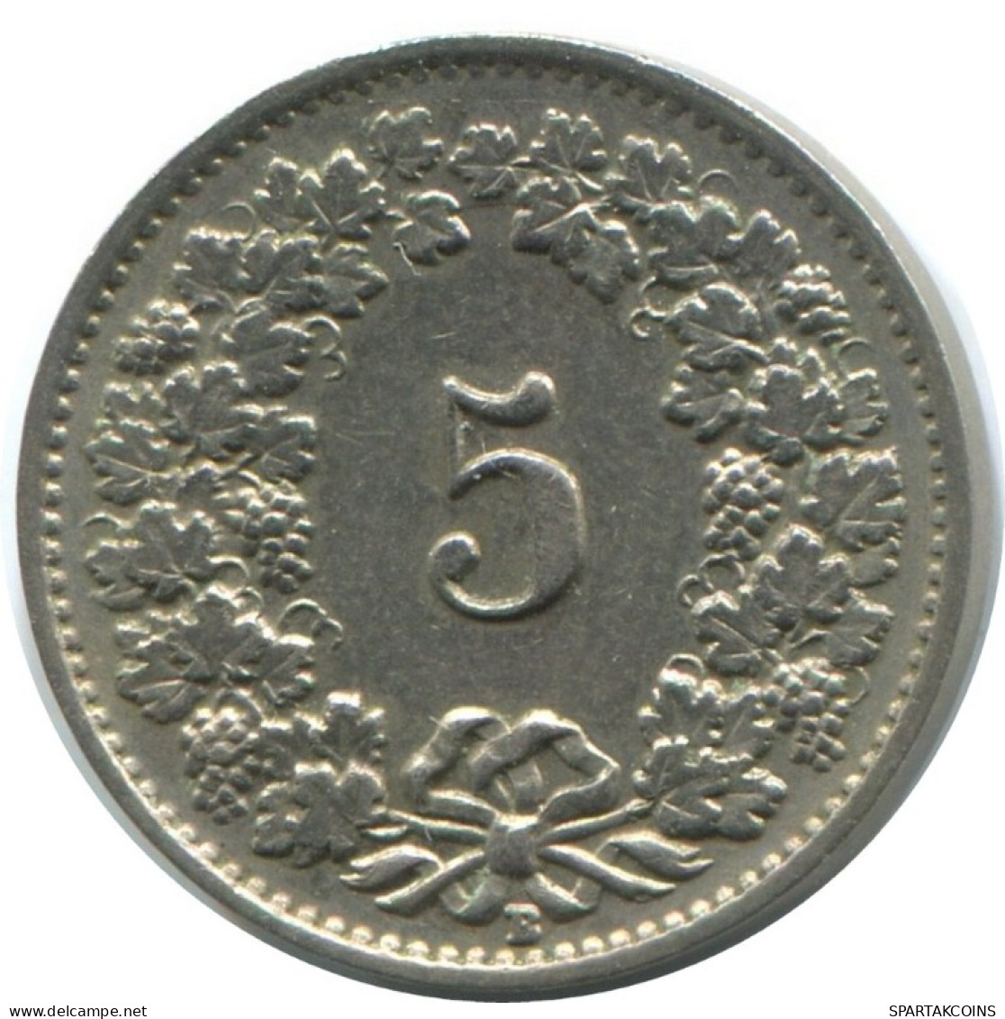 5 RAPPEN 1949 B SUIZA SWITZERLAND Moneda HELVETIA #AD938.2.E.A - Otros & Sin Clasificación