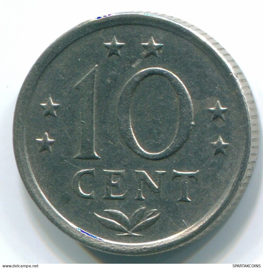 10 CENTS 1970 NETHERLANDS ANTILLES Nickel Colonial Coin #S13359.U.A - Antille Olandesi