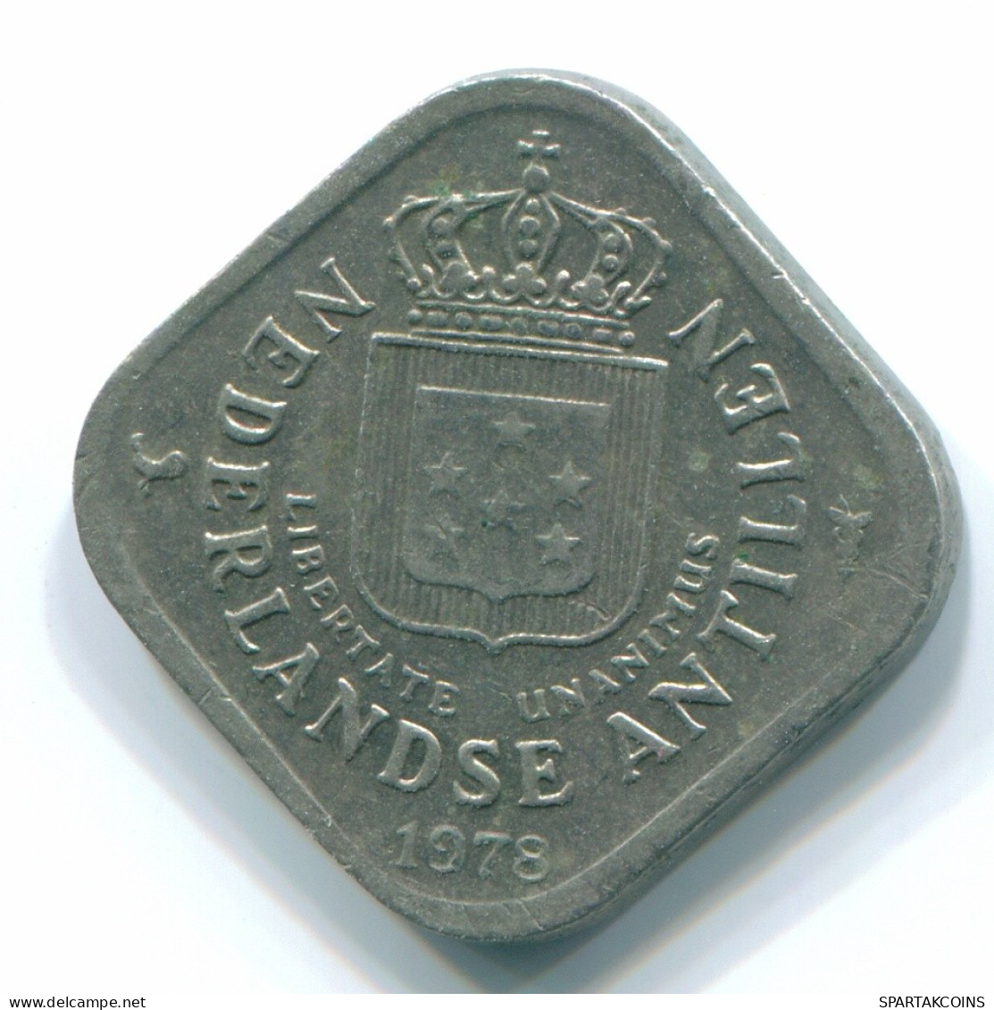 5 CENTS 1978 ANTILLAS NEERLANDESAS Nickel Colonial Moneda #S12282.E.A - Niederländische Antillen