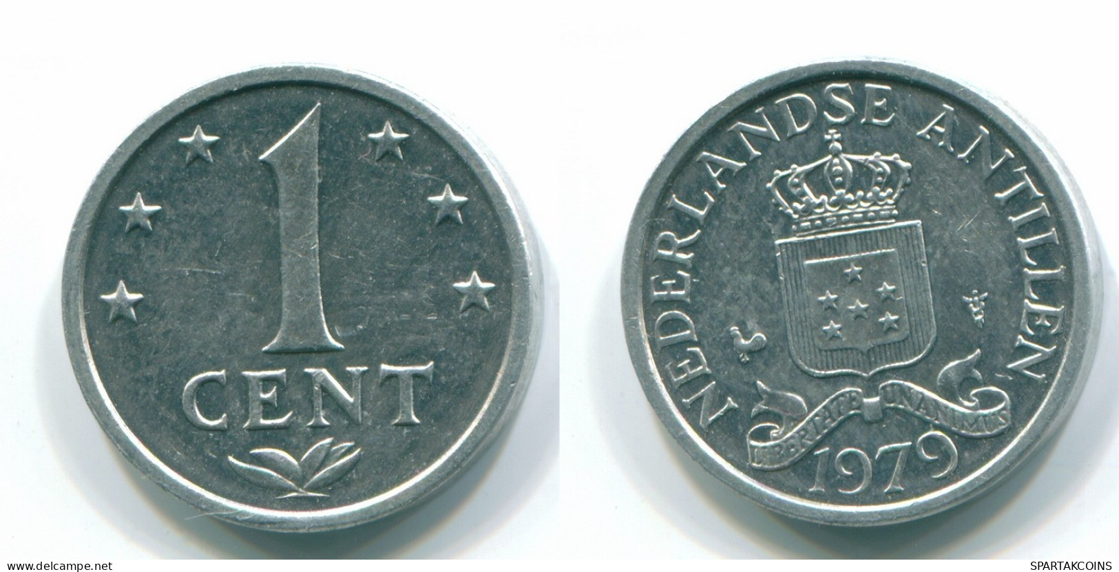 1 CENT 1979 NIEDERLÄNDISCHE ANTILLEN Aluminium Koloniale Münze #S11157.D.A - Antille Olandesi