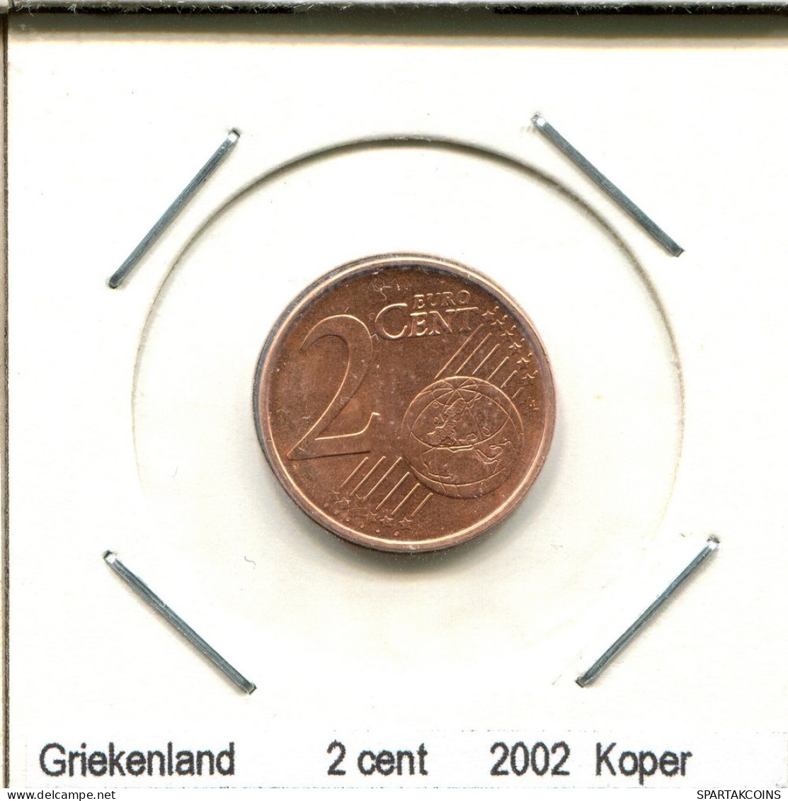 2 EURO CENT 2002 GRÈCE GREECE Pièce #AS453.F.A - Grecia