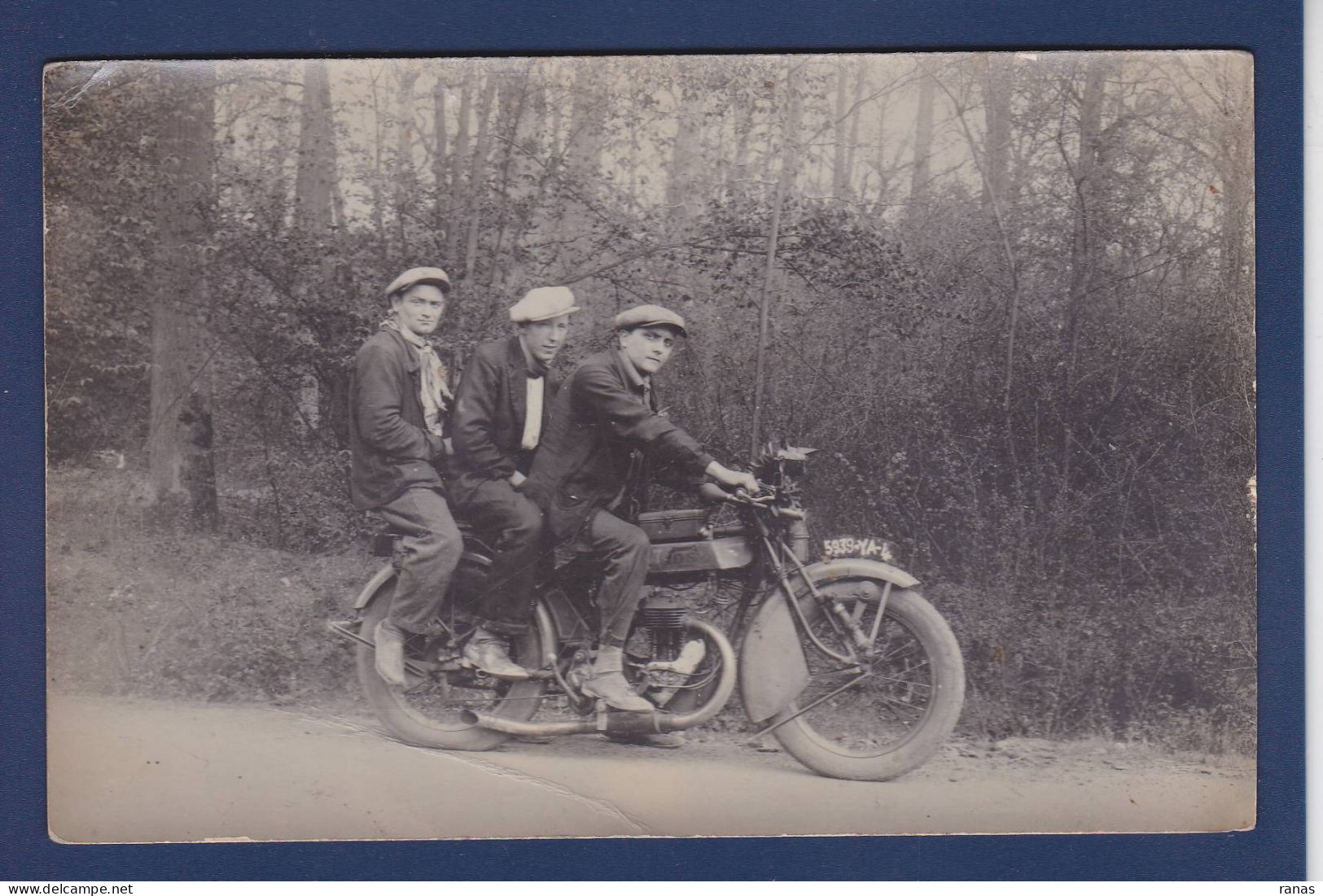 CPA Moto Ancienne Motor Non Circulée Carte Photo - Motorfietsen