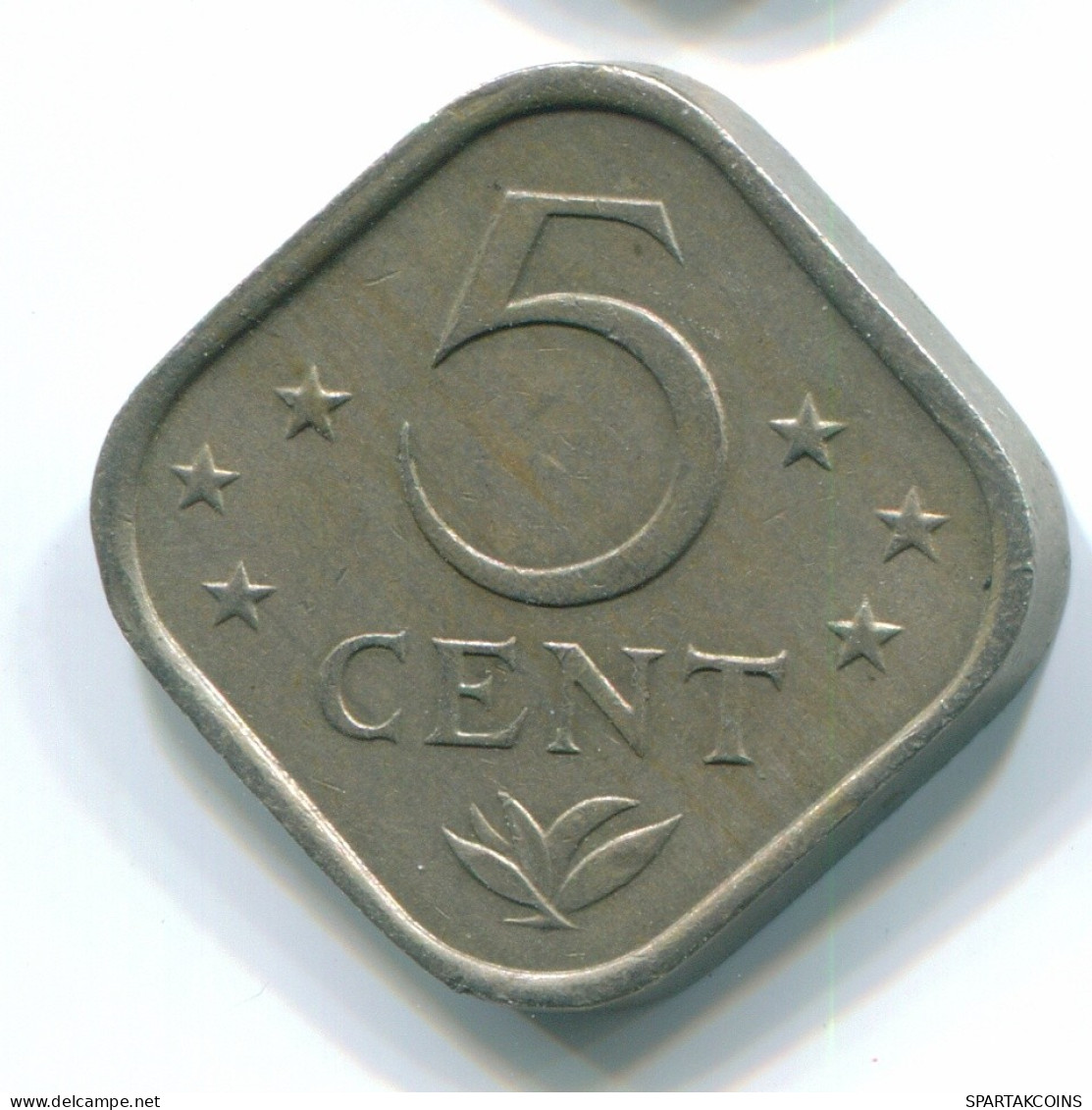 5 CENTS 1971 ANTILLES NÉERLANDAISES Nickel Colonial Pièce #S12186.F.A - Antille Olandesi