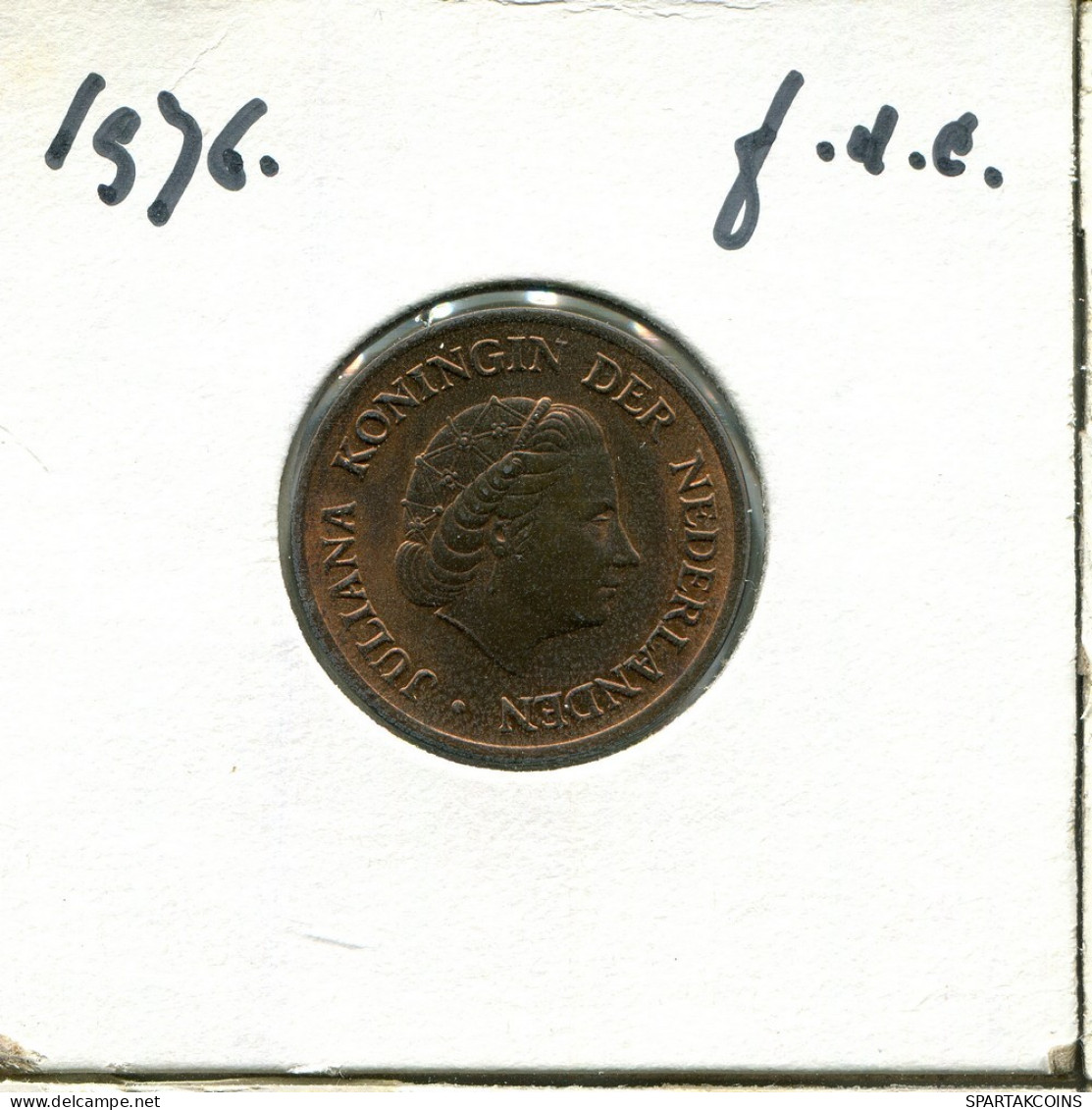 5 CENTS 1976 NEERLANDÉS NETHERLANDS Moneda #AU434.E.A - 1948-1980 : Juliana