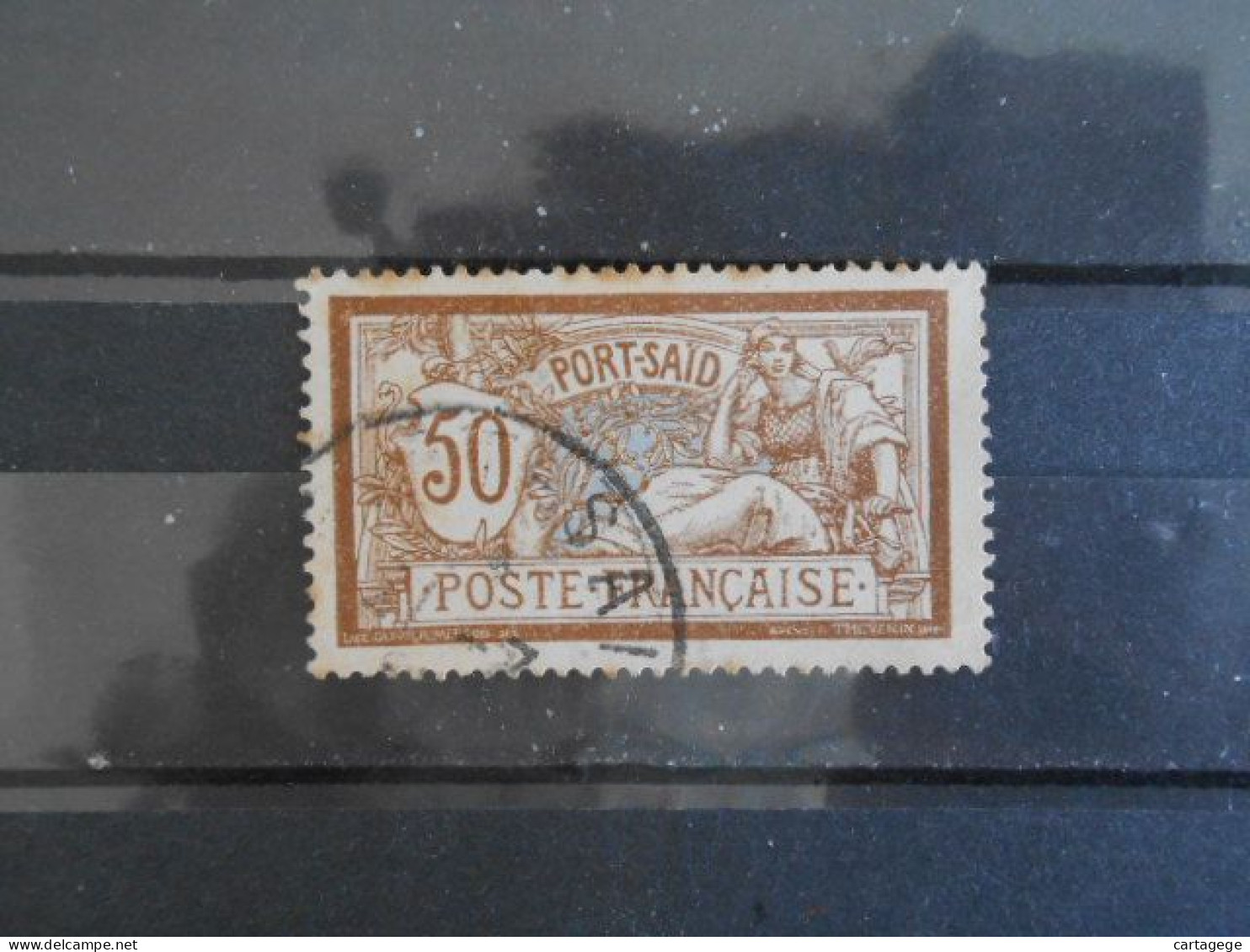 PORT-SAID YT 31 TYPE MERSON 50c. Brun Et Gris - Used Stamps