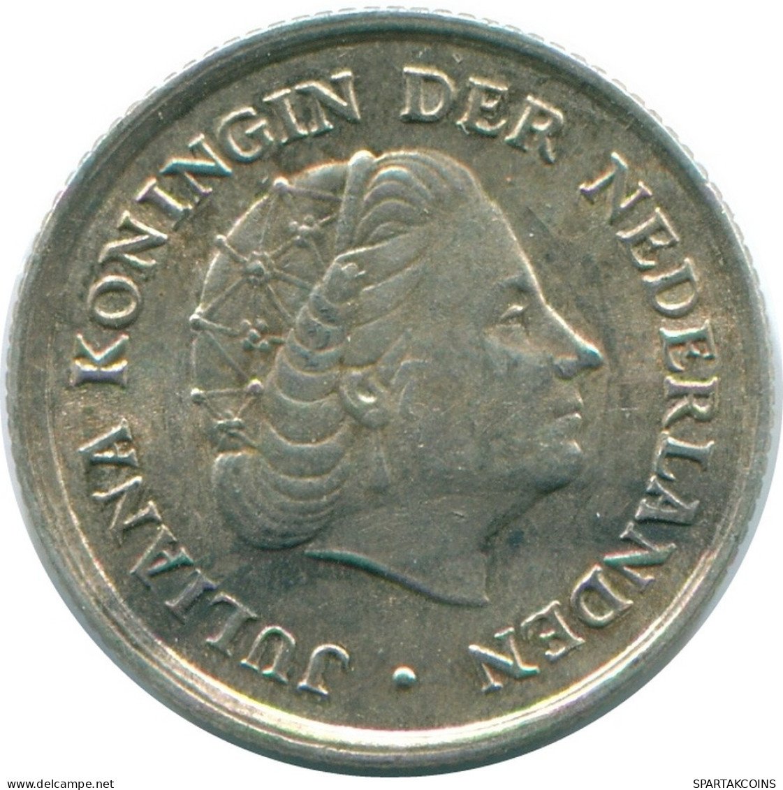 1/10 GULDEN 1966 NIEDERLÄNDISCHE ANTILLEN SILBER Koloniale Münze #NL12819.3.D.A - Antilles Néerlandaises