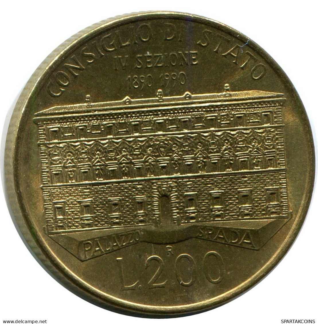 200 LIRE 1990 ITALIA ITALY Moneda #AZ546.E.A - 200 Lire