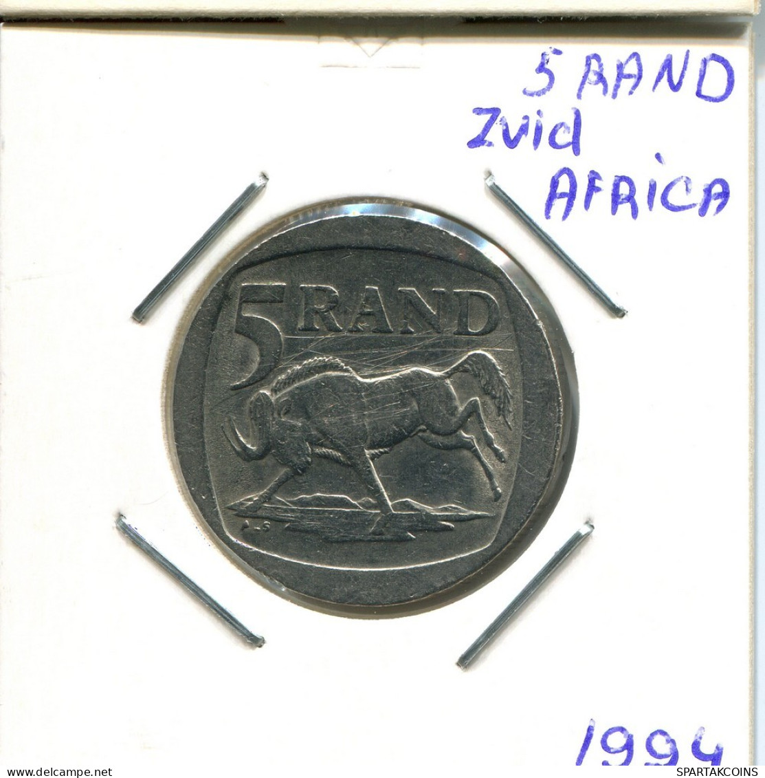 5 RAND 1994 SÜDAFRIKA SOUTH AFRICA Münze #AT164.D.A - Sudáfrica