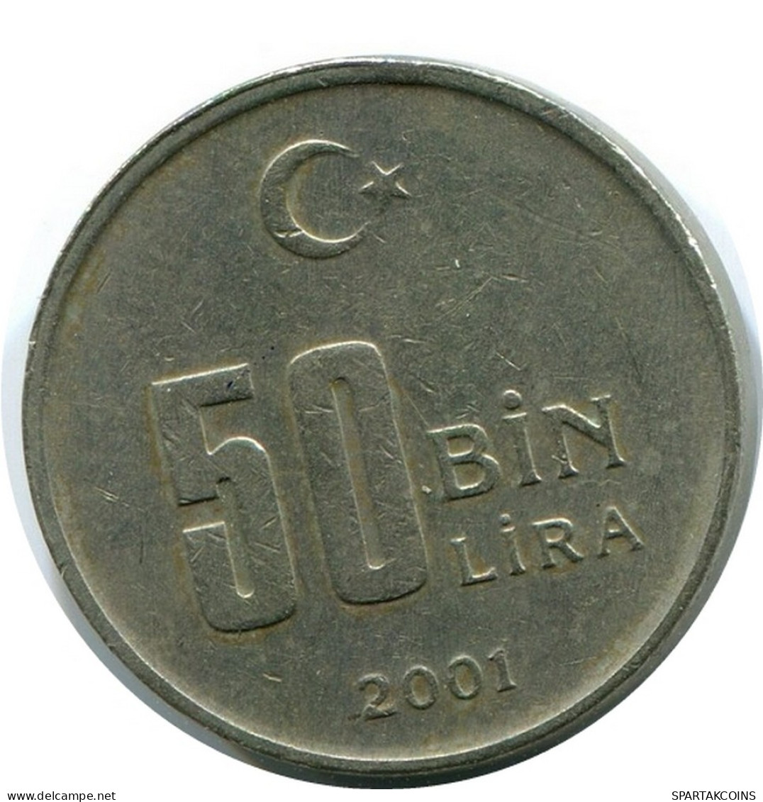 50 LIRA 2001 TURQUIE TURKEY Pièce #AR254.F.A - Turkije