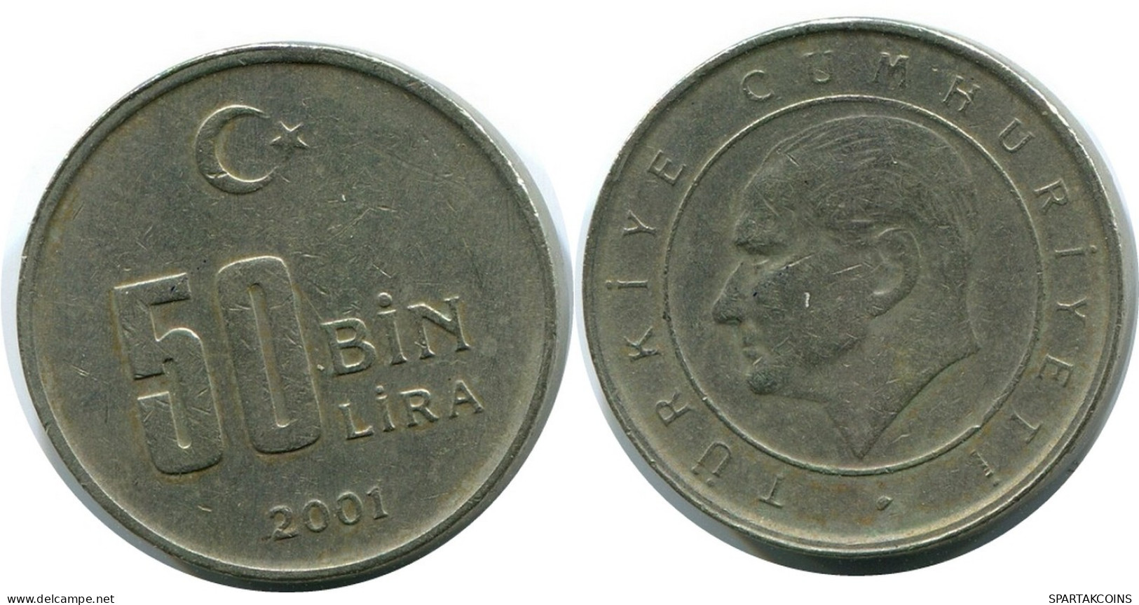 50 LIRA 2001 TURQUIE TURKEY Pièce #AR254.F.A - Turkey