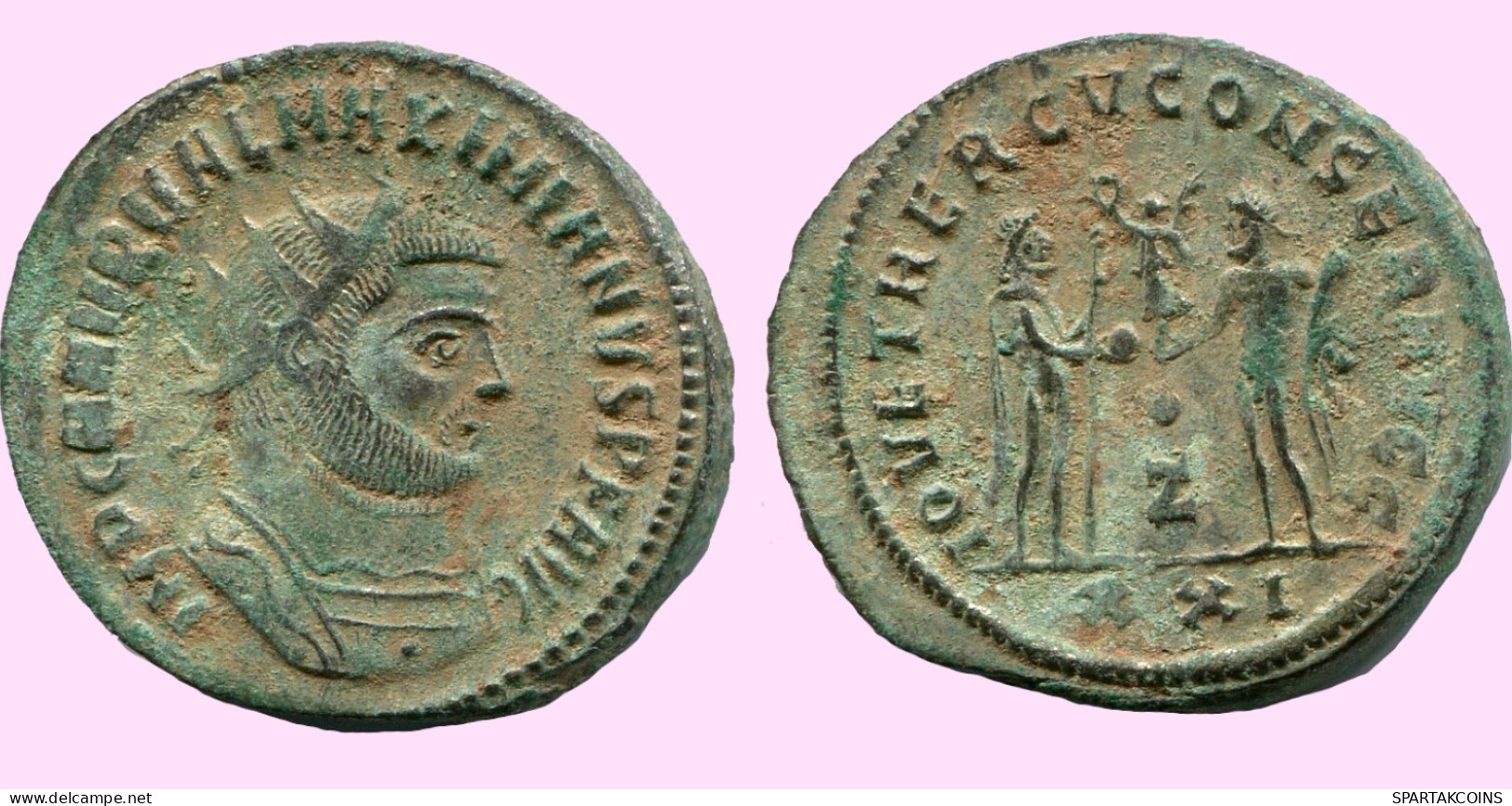 DIOCLETIAN ANTONINIANUS ANTIOCH IOVETHERCVCONSERAVGG Z/XXI #ANC12184.43.E.A - The Tetrarchy (284 AD Tot 307 AD)