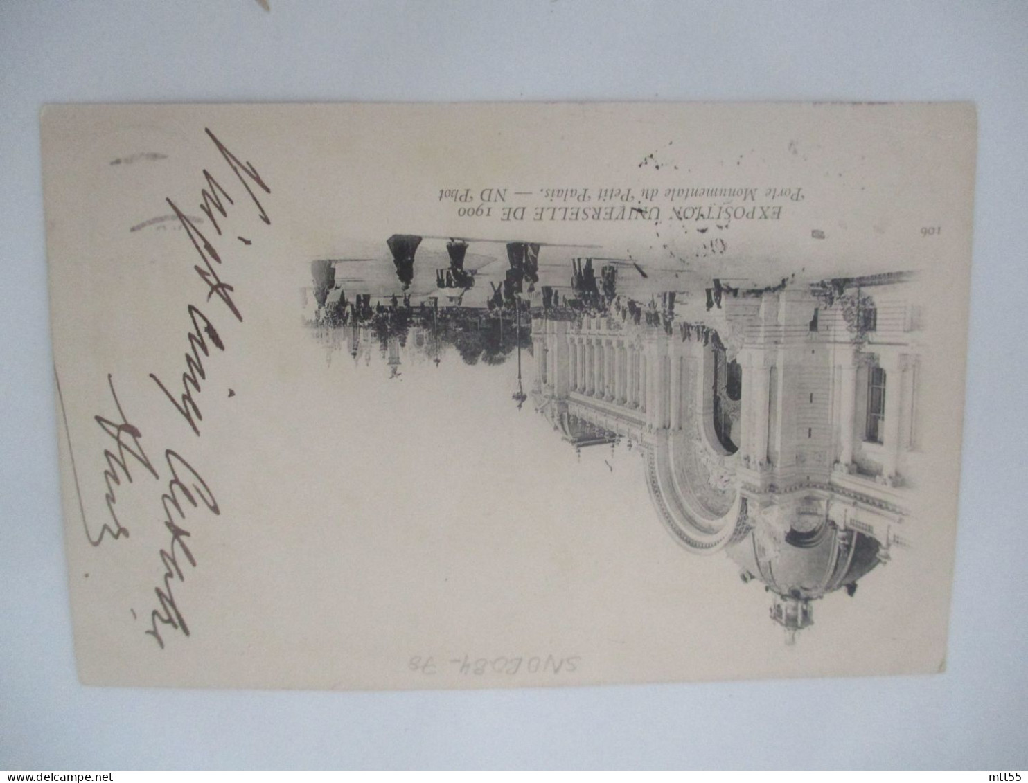 1900 PARIS EXPOSITION BEAUX ARTS OBLITERATION LETTRE TIMBRE SAGE 5 C - 1877-1920: Semi-Moderne