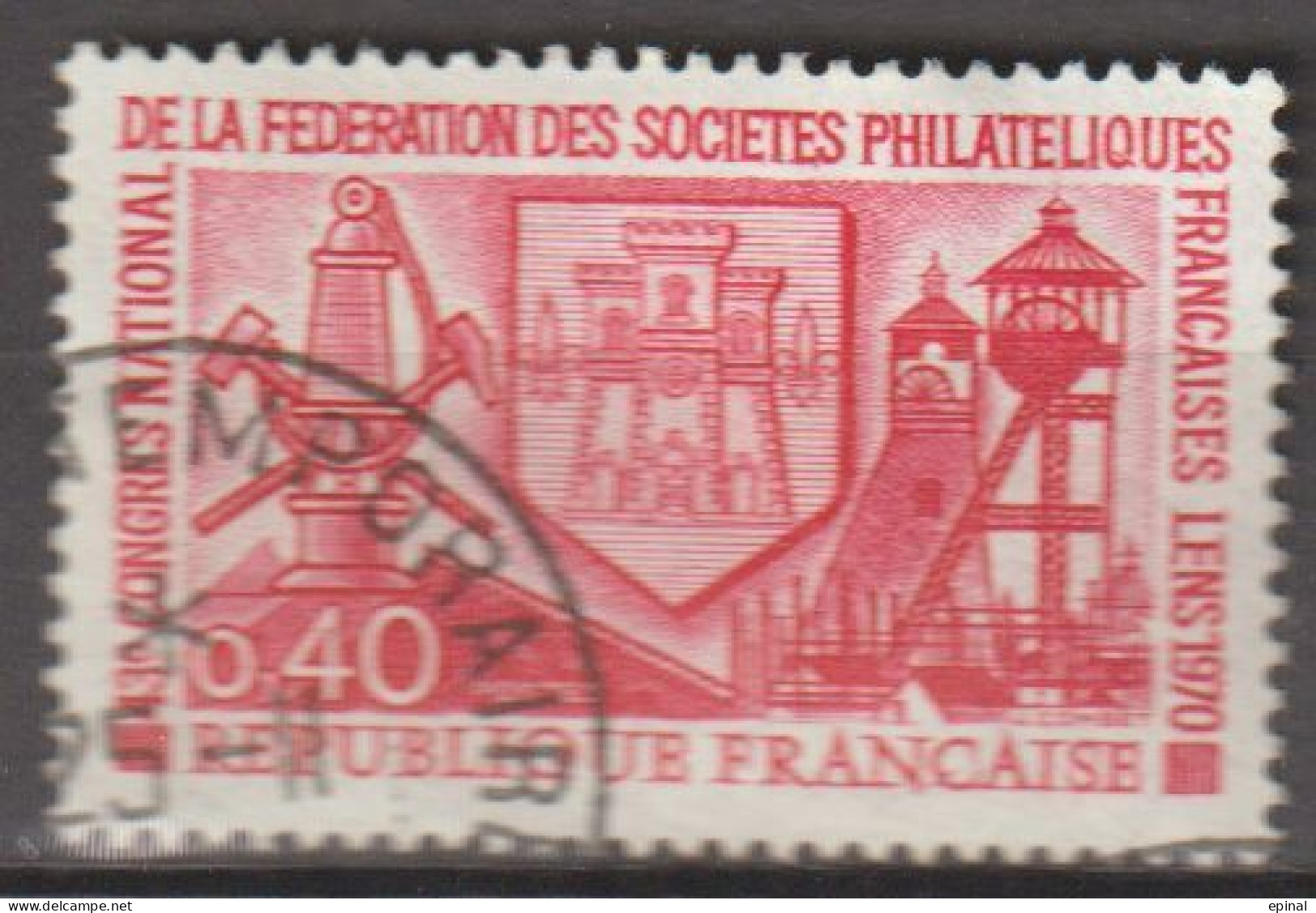 FRANCE : N° 1642 Oblitéré (43ème Congrès De La FFAP à Lens) - PRIX FIXE - - Used Stamps