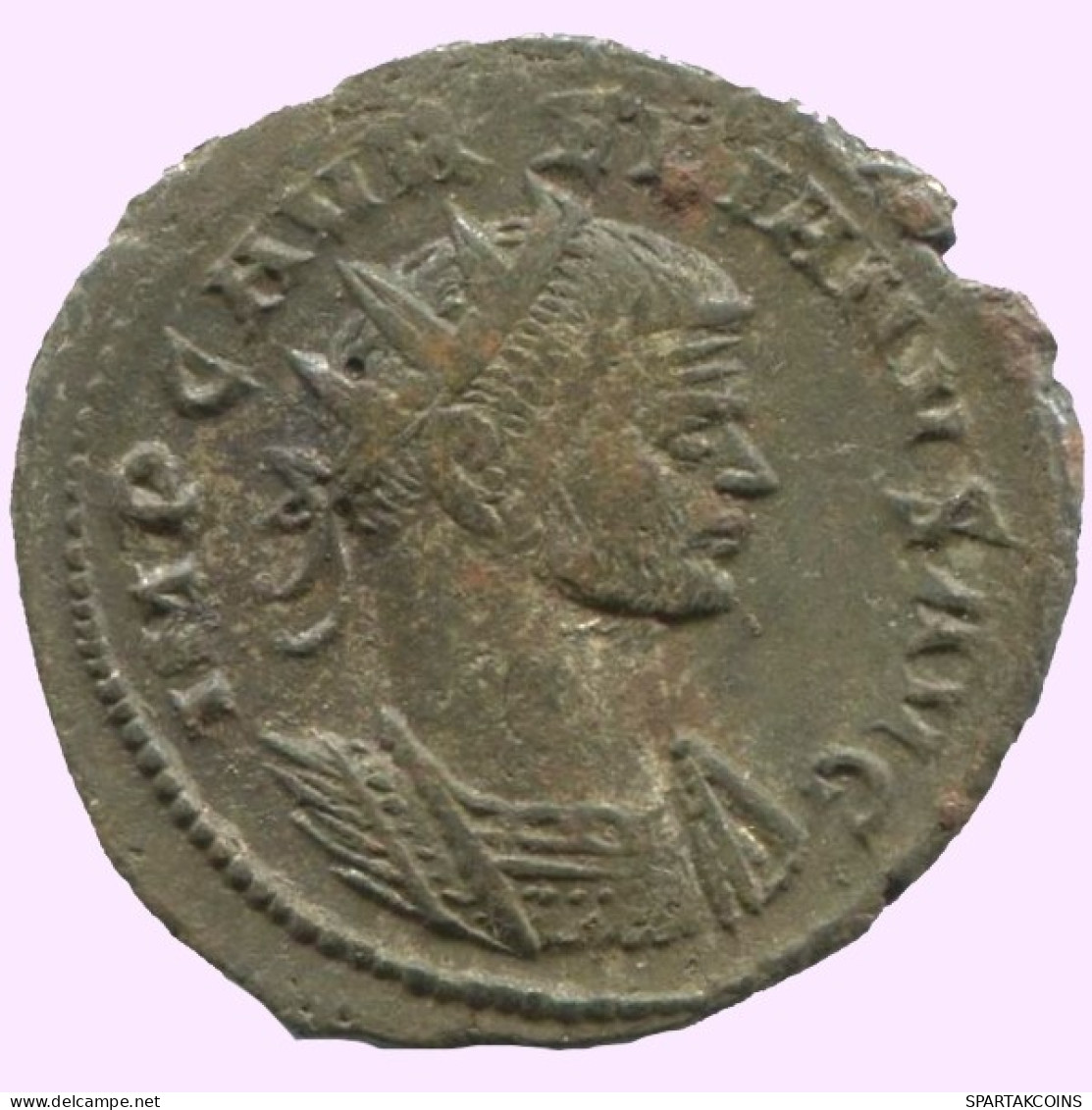 AURELIAN ANTONINIANUS AD 270 - 275 SOLI INVICTO Sol Standing #ANT1876.48.D.A - The Military Crisis (235 AD Tot 284 AD)