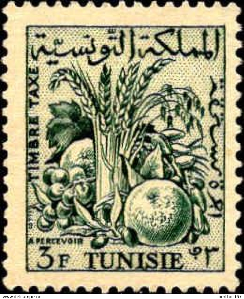 Tunisie (Rep) Taxe N** Yv:66/70 Fruits - Tunisia (1956-...)