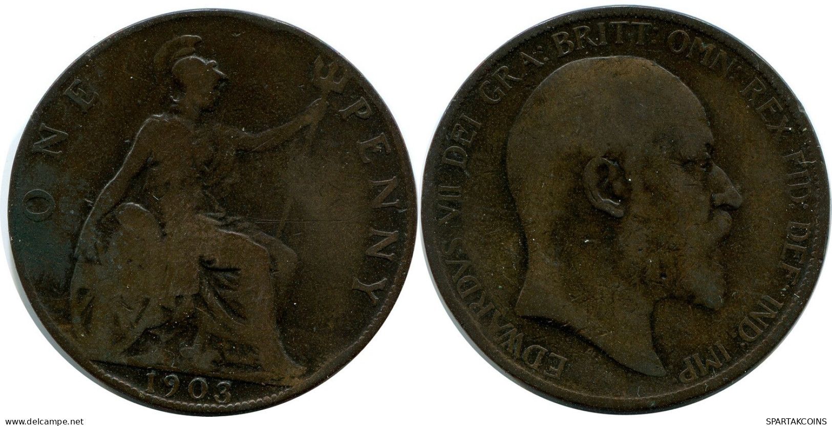 PENNY 1903 UK GREAT BRITAIN Coin #AZ757.U.A - D. 1 Penny