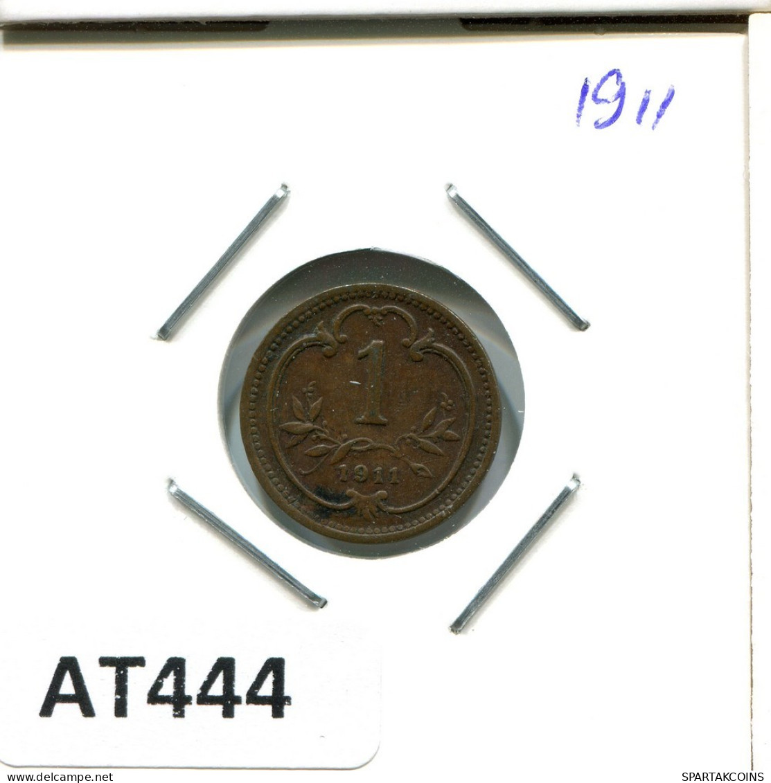 1 HELLER 1911 ÖSTERREICH AUSTRIA Münze #AT444.D.A - Oesterreich