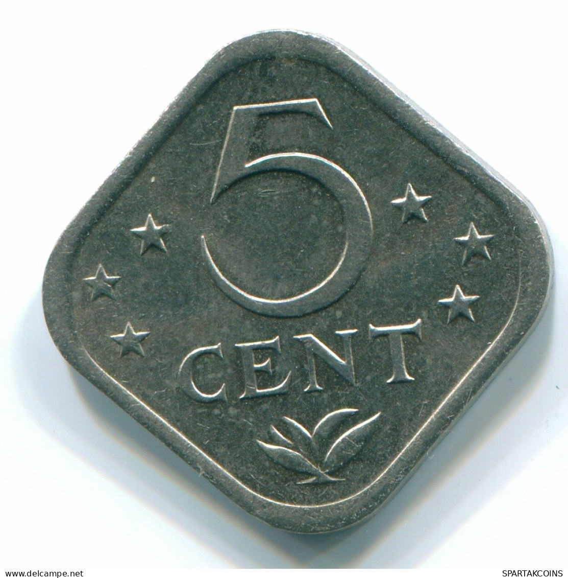 5 CENTS 1982 ANTILLES NÉERLANDAISES Nickel Colonial Pièce #S12350.F.A - Netherlands Antilles