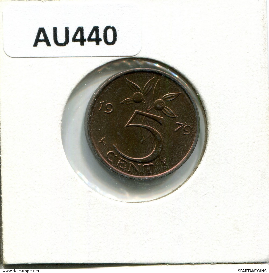 5 CENTS 1979 NEERLANDÉS NETHERLANDS Moneda #AU440.E.A - 1948-1980: Juliana