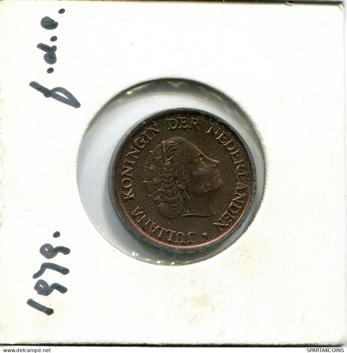 5 CENTS 1979 NEERLANDÉS NETHERLANDS Moneda #AU440.E.A - 1948-1980 : Juliana