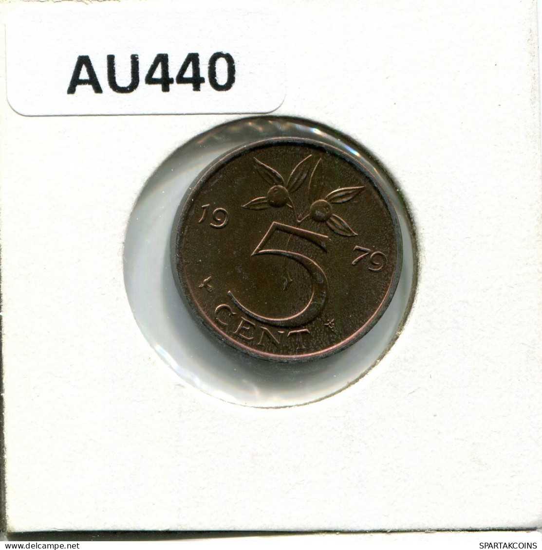 5 CENTS 1979 NEERLANDÉS NETHERLANDS Moneda #AU440.E.A - 1948-1980 : Juliana