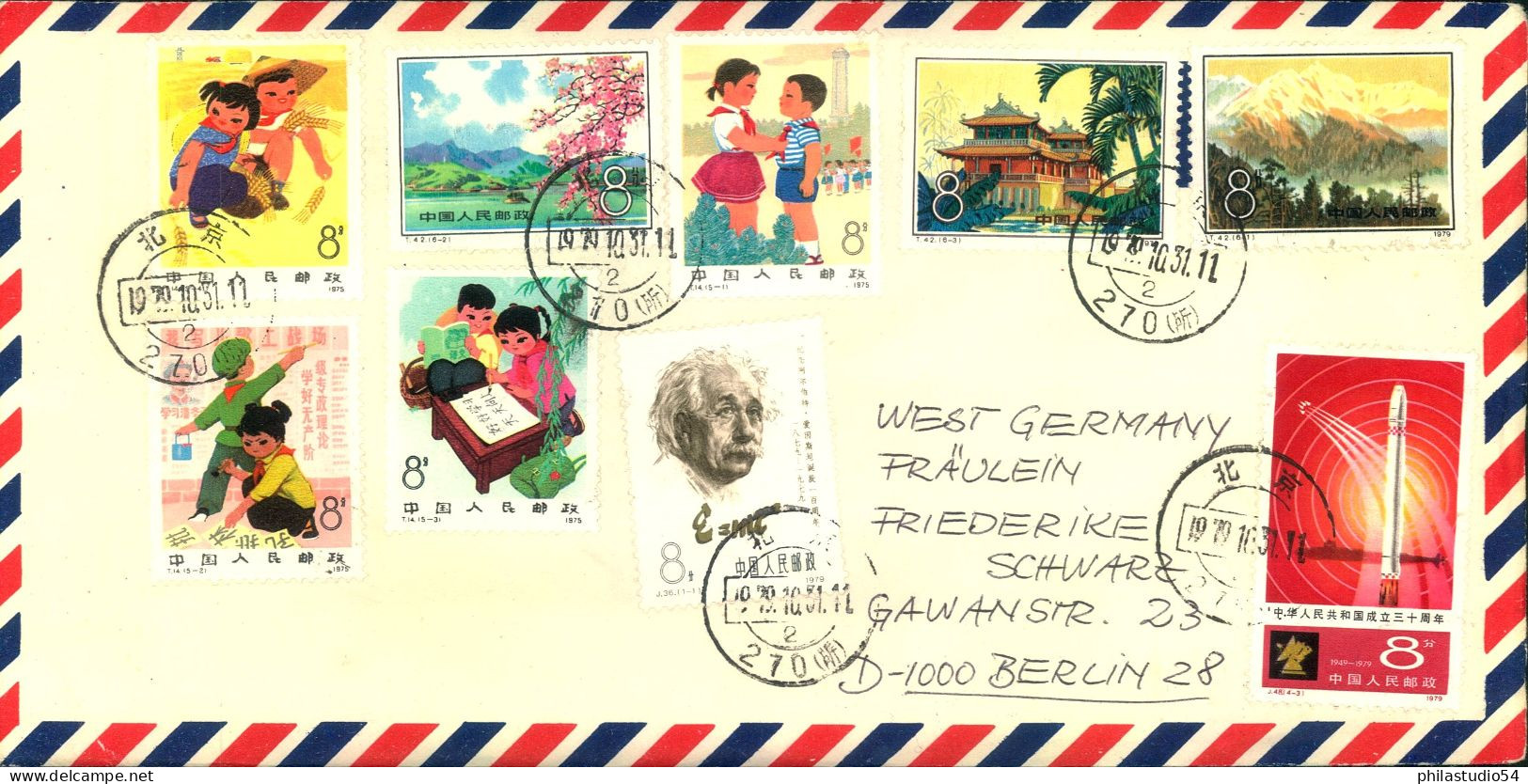 1977/1979, Appr.): Small Lot Of 4 Airmail Letter - Covers & Documents