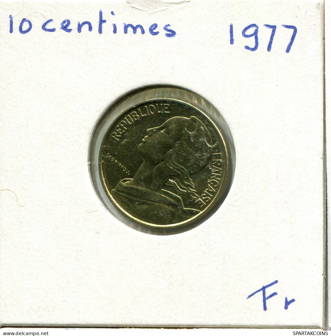 10 CENTIMES 1977 FRANKREICH FRANCE Französisch Münze #AX051.D.A - 10 Centimes