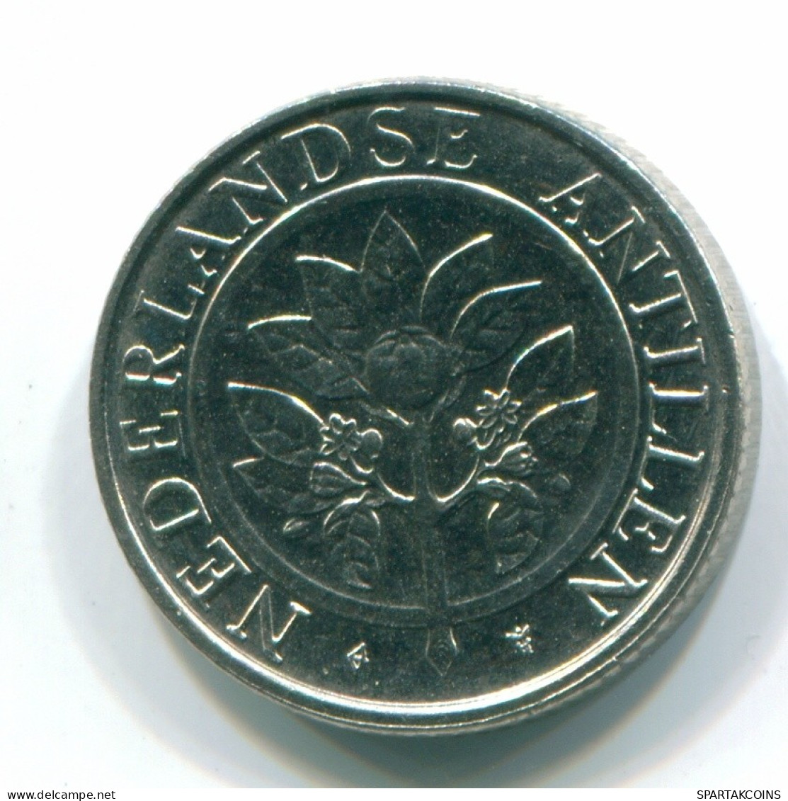 10 CENTS 1991 NETHERLANDS ANTILLES Nickel Colonial Coin #S11320.U.A - Antille Olandesi