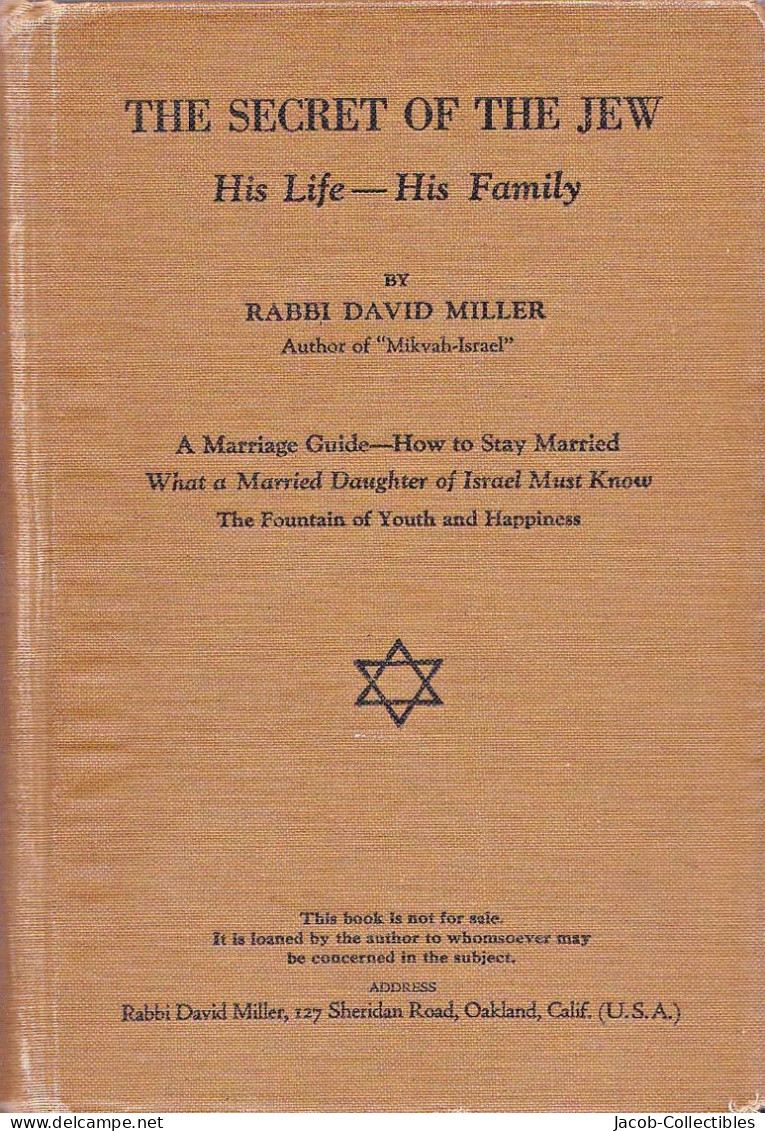 Rabbi David Miller - Jewish Family Life Orthodox Judaism Religion  1930 - Judaism